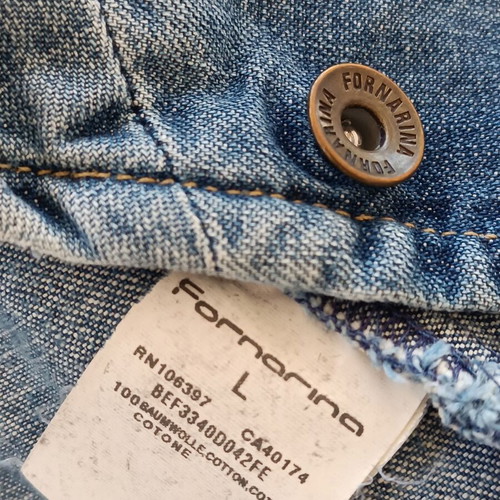 Fornarina denim jacket like new, size L with slim fit