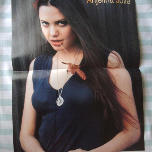 Backstreet Boys (Nick Carter) & Angelina Jolie poster like new