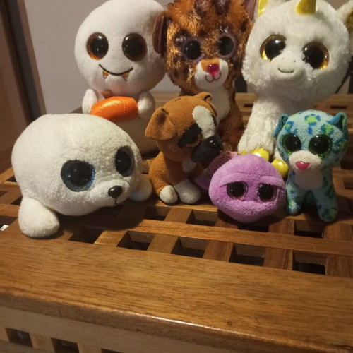Beanie Boos stuffed toys used, various sizes
