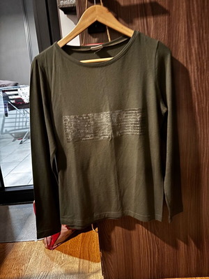 Oil color blouse used, Genesis, green, size L