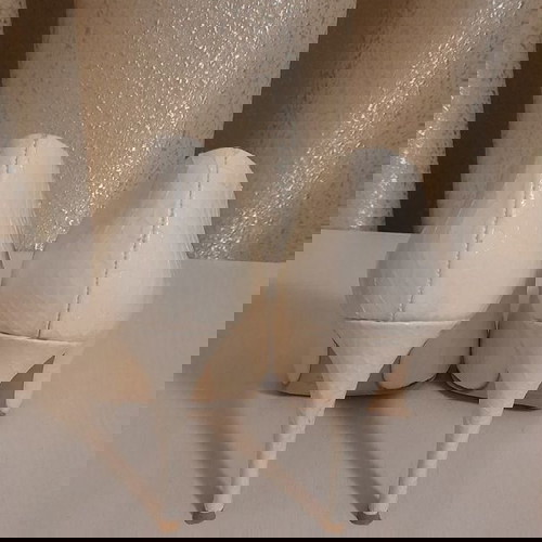 Γόβες Sante δερμάτινες με σχέδιο σαν καινούργιο, μέγεθος 40, άσπρες