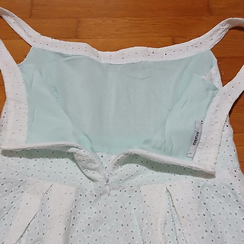 Anna Riska white midi dress broderie anglaise size medium like new