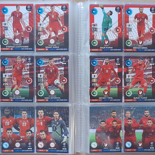 Road to EURO 2016 Adrenalyn XL album with 313/333 cards like new