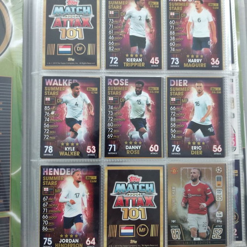Topps Match Attax 101 Football Trading Cards Bundle used
