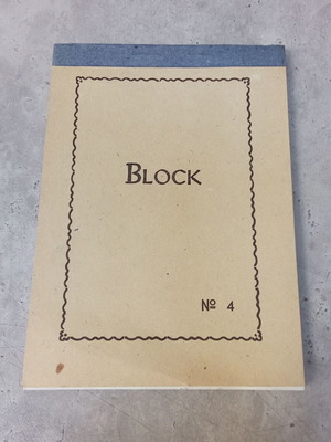 Collectible block No 4 block blank new from 1980s