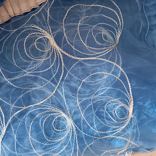 Curtains, pack of 2, blue, 2.80x2.80 m