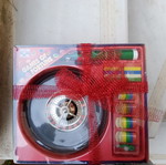 Roulette board game set with felt