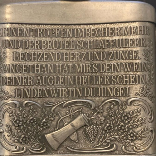 Tin flask used