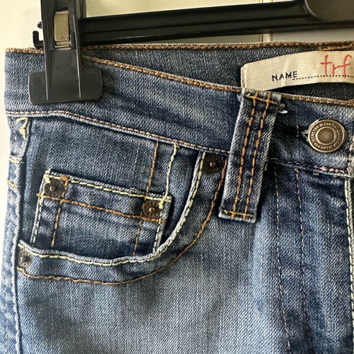 Zara TRF denim skirt like new, elastic with slits