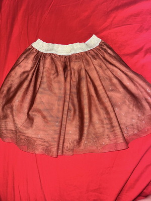 H&M Brown Girls' Skirt like new, size 128 cm, ages 3-4