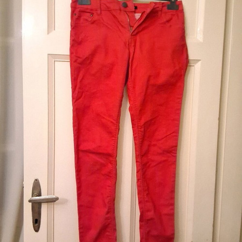 Calliope red elastic high-waisted skinny fit jeans size M