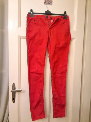 Calliope red elastic high-waisted skinny fit jeans size M