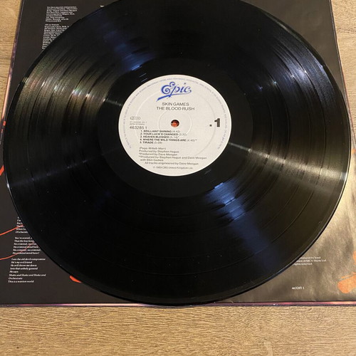 Skin Games The Blood Rush vinyl record like new, 1989 alternative rock