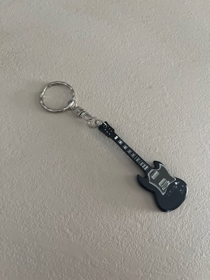 Gibson SG guitar keychain new, wooden