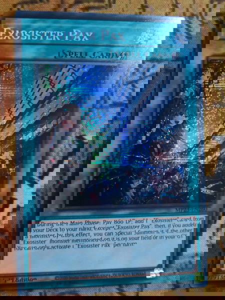 2) Exosister Pax (Secret Rare, Yugioh)