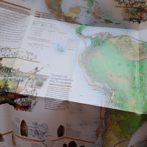 The First Inhabitants of America map new from National Geographic