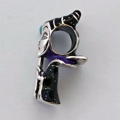 Charm Maleficent silver S925 with glow-in-the-dark enamel