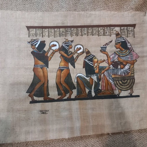 Papyrus from Egypt used with minor damages