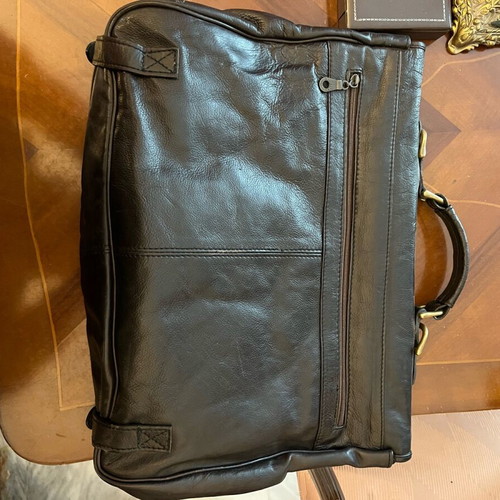 Leather briefcase black like new