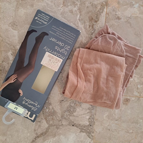 Mothercare maternity tights 20 denier medium, new, beige
