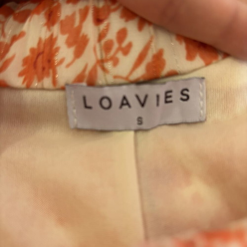 Loavies floral mini skirt size S like new