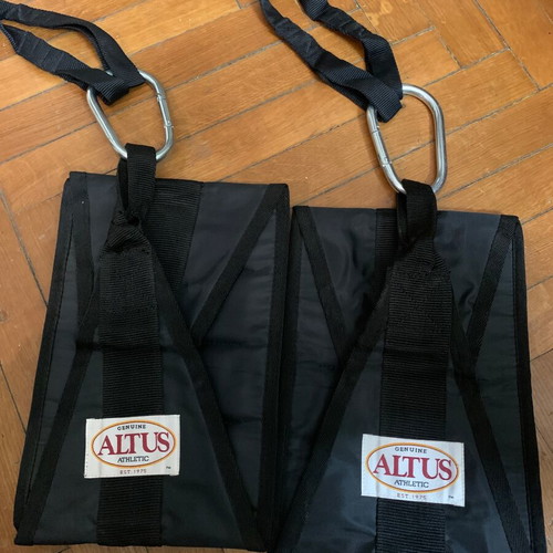 Abdominal traction straps pair