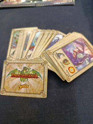 Dracomania Cheetos card collection used, 31 of 32 cards