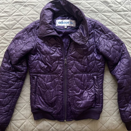Adidas purple winter jacket size 36 like new