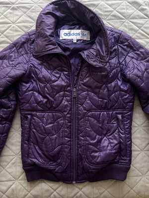 Adidas purple winter jacket size 36 like new