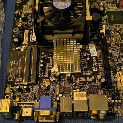 Motherboards used, lot of 9 with CPU, RAM, keyboard and power supplies