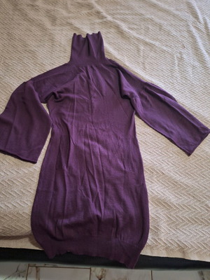Women's dress with wide sleeves like new, purple, size M