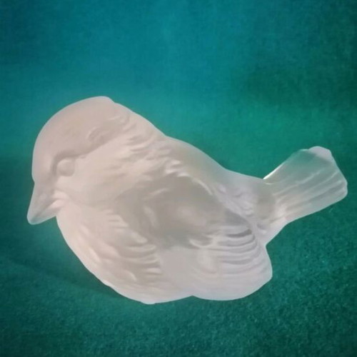 Crystal bird figurine like new by Goebel