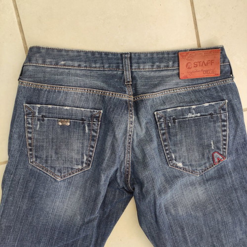 Staff blue denim jeans like new, size L 40 12