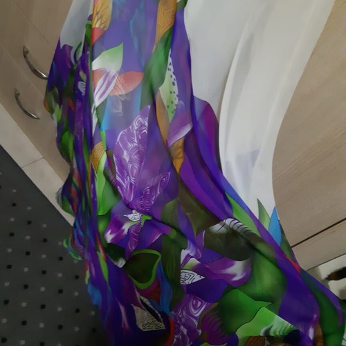 Evening dress like new, chiffon, size 38
