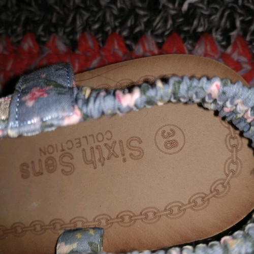 Sixth Sense sandals used, size 38, blue