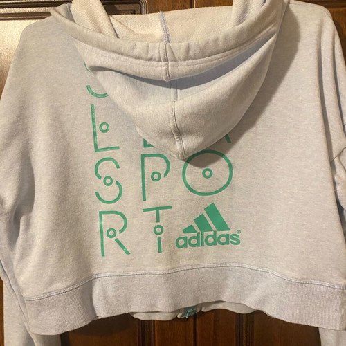 Adidas sports jacket turquoise like new, size S