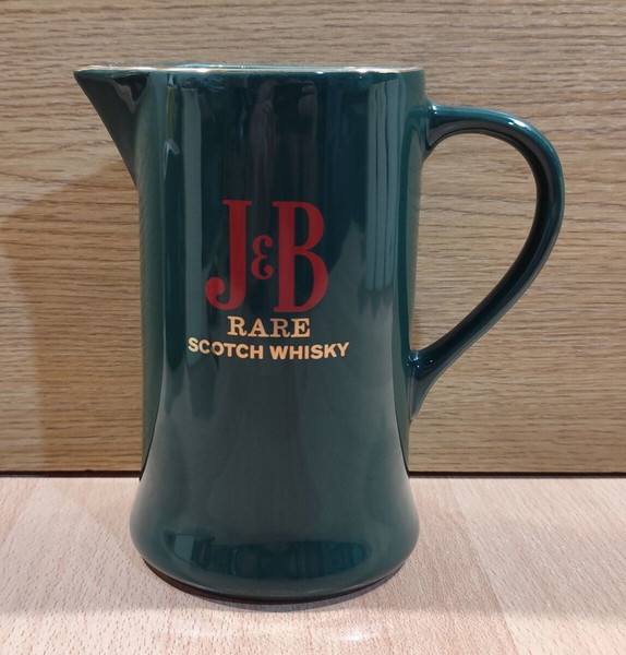 J&B scotch whisky παλιά πράσινη κεραμική κανάτα