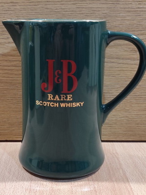 J&B scotch whisky παλιά πράσινη κεραμική κανάτα