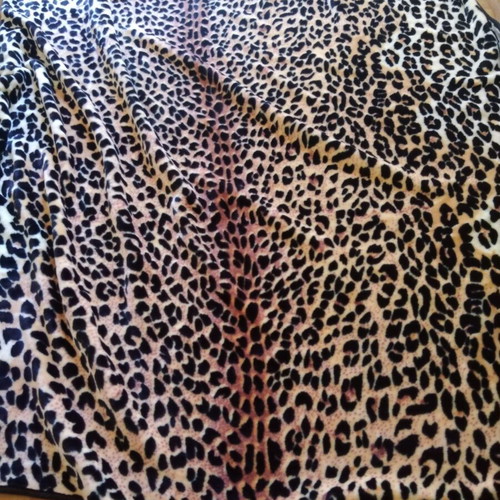 Leopard print double blanket like new