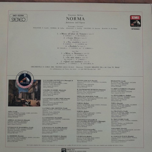 Maria Callas classical music vinyl records like new (2 pcs)