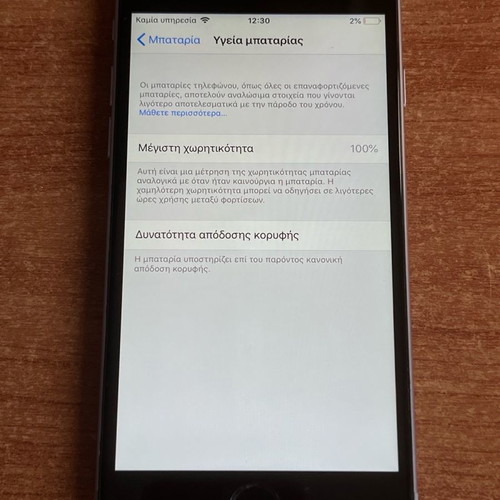 iPhone 6 64GB used with replaced screen and 100% battery health