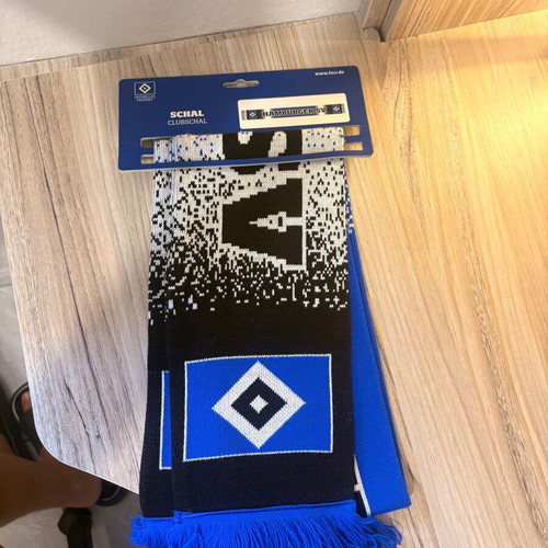 Napoli and Hamburg football scarves