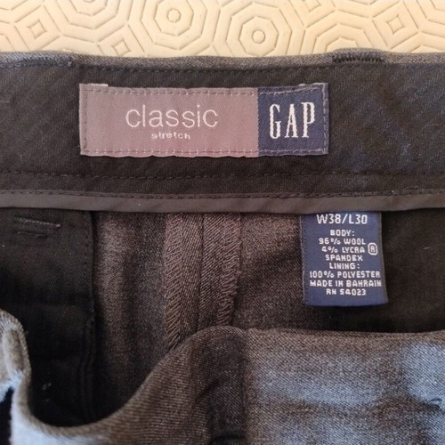 GAP wool pants used, size 38W/30L, gray