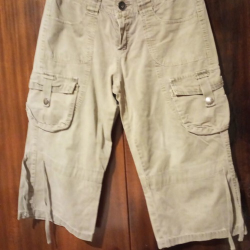 Cargo shorts used, khaki, size S