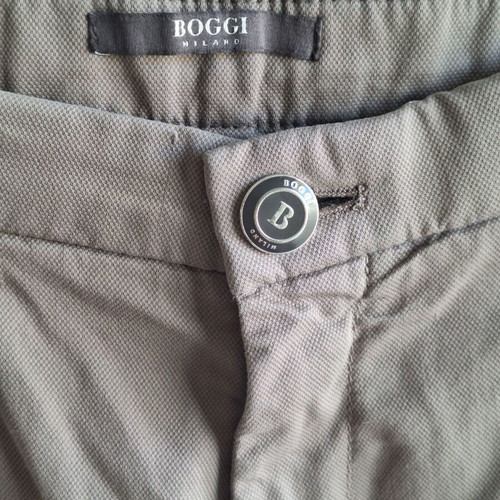 Boggi Milano Marcello XL men's chino trousers taupe cotton lyocell like new
