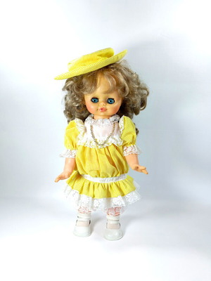 El Greco Mechanical Doll 43cm vintage, like new