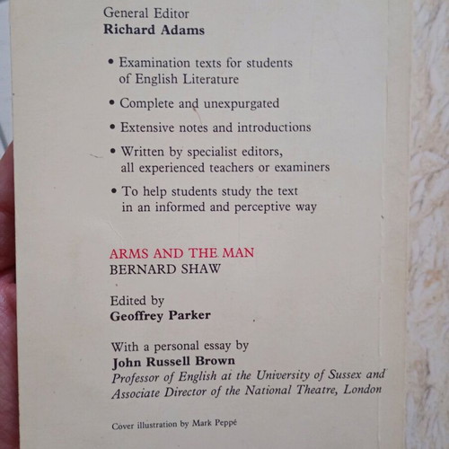 Arms and the Man Longman Study Texts by Bernard Shaw used