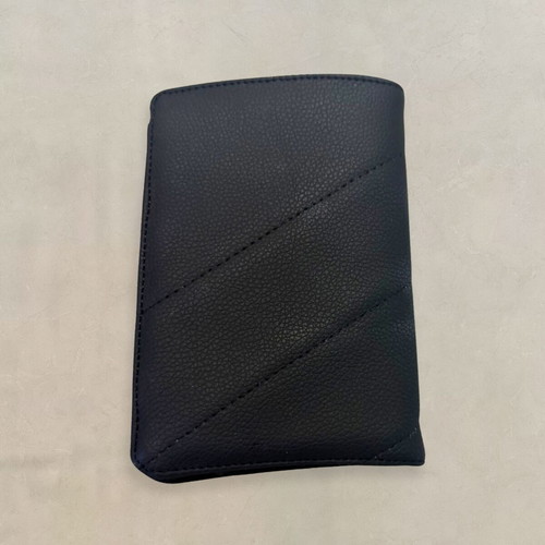 Bellagio Nero Passport Holder by t•Ana Couture new, black faux leather
