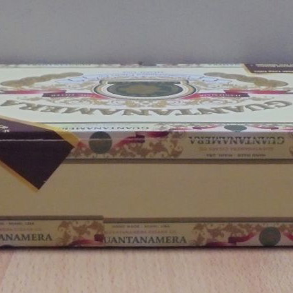 Guantanamera old wooden cigar box empty used