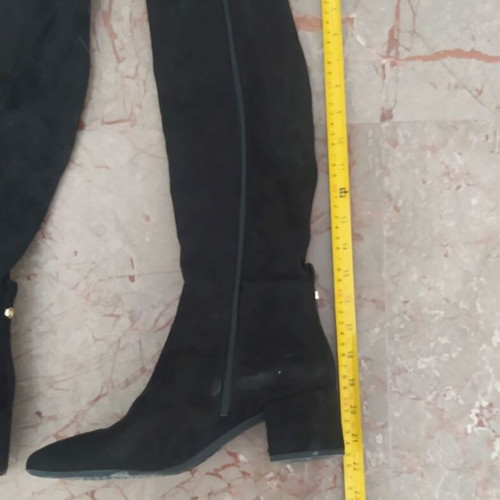 Michael Kors knee-high black suede boots like new, size 40
